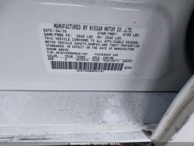 JN1EV7AR8GM341181 Infiniti Q50 3.0t Premium