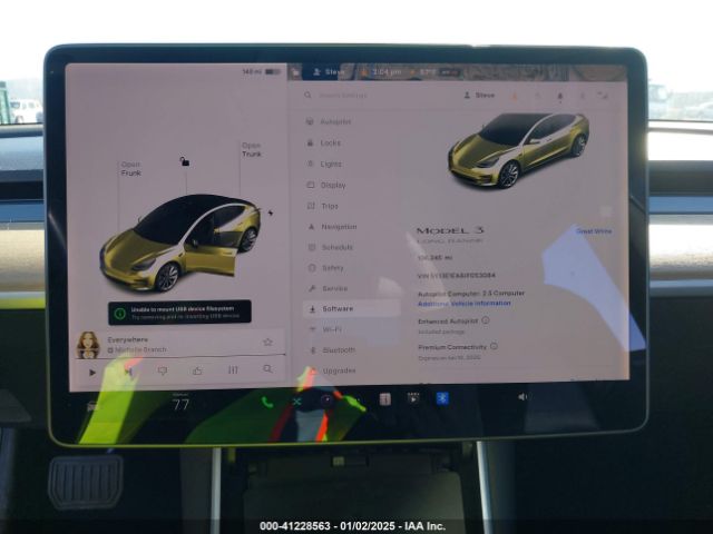 5YJ3E1EA8JF053084 Tesla Model 3 Long Range/mid Range