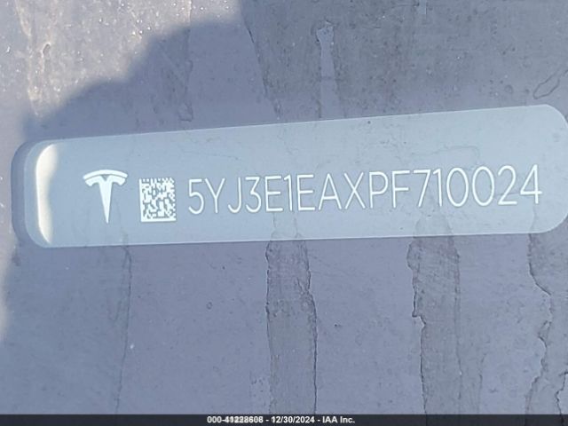 5YJ3E1EAXPF710024 Tesla Model 3 Rear-wheel Drive