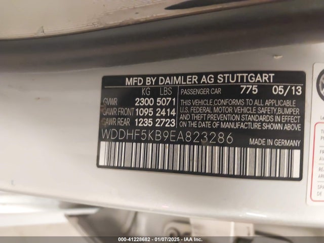WDDHF5KB9EA823286 Mercedes-Benz E 350