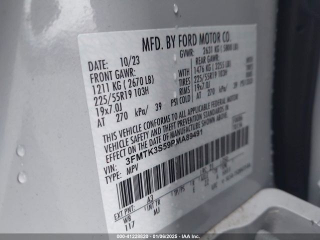 3FMTK3S59PMA89491 Ford Mustang Mach-e Premium
