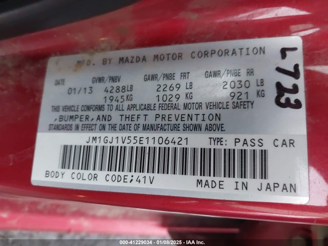 Mazda Mazda6 I Touring 2014 JM1GJ1V55E1106421 Image 9