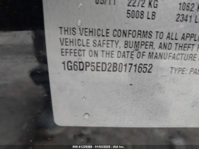 2011 CADILLAC CTS 1G6DP5ED2B0171652 Photo 8