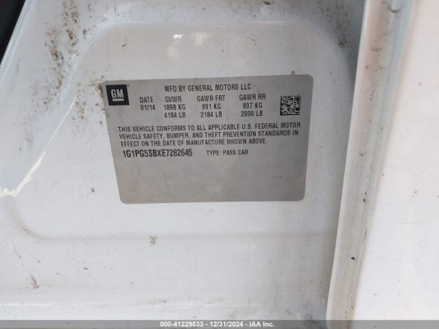 1G1PG5SBXE7282645 Chevrolet CRUZE LTZ