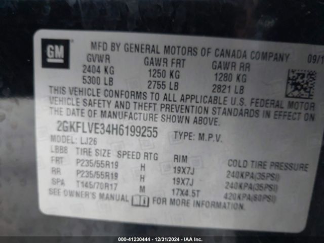 2GKFLVE34H6199255 GMC Terrain Denali