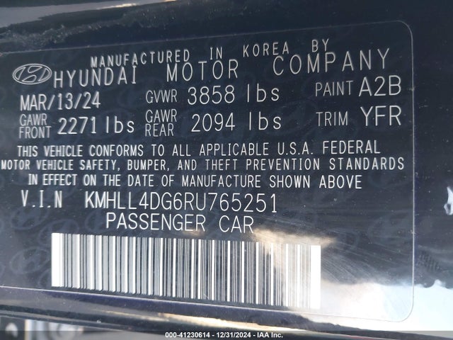 Hyundai ELANTRA SE 2024 KMHLL4DG6RU765251 Image 9