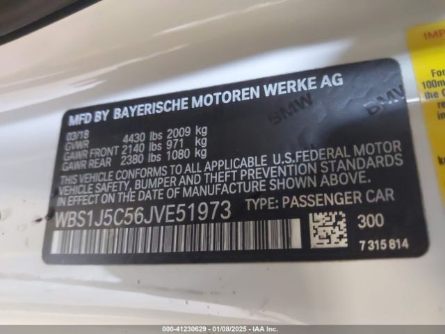 WBS1J5C56JVE51973 BMW M2