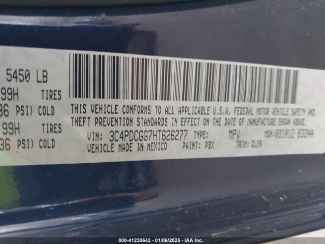3C4PDCGG7HT626277 Dodge Journey Crossroad Plus