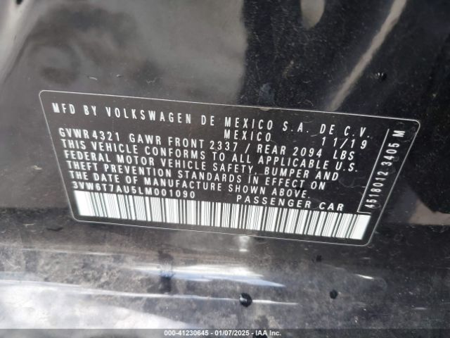 2020 VOLKSWAGEN GOLF GTI 3VW6T7AU5LM001090 Photo 8