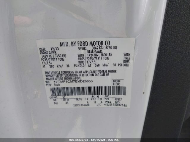 1FTMF1CM7EKD26863 Ford F150