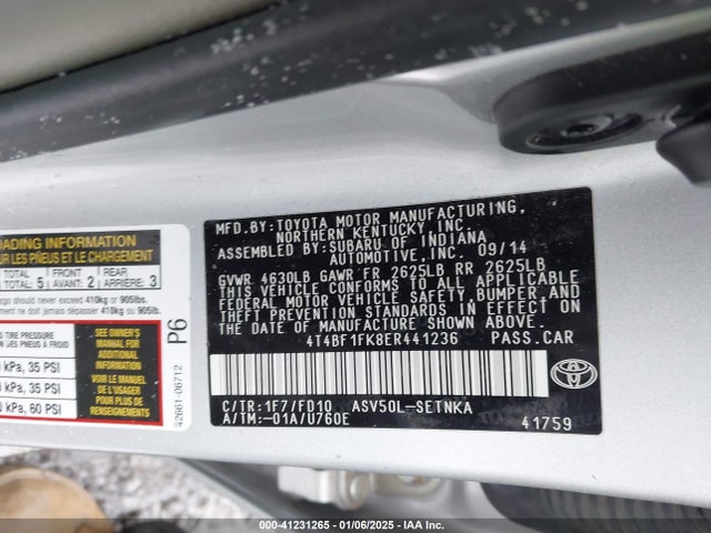 Toyota CAMRY LE 2014 4T4BF1FK8ER441236 Image 9