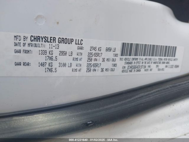2C4RDGBG4ER197184 Dodge Grand Caravan American Value Pkg