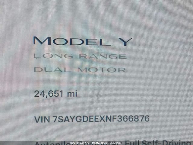 7SAYGDEEXNF366876 Tesla Model Y