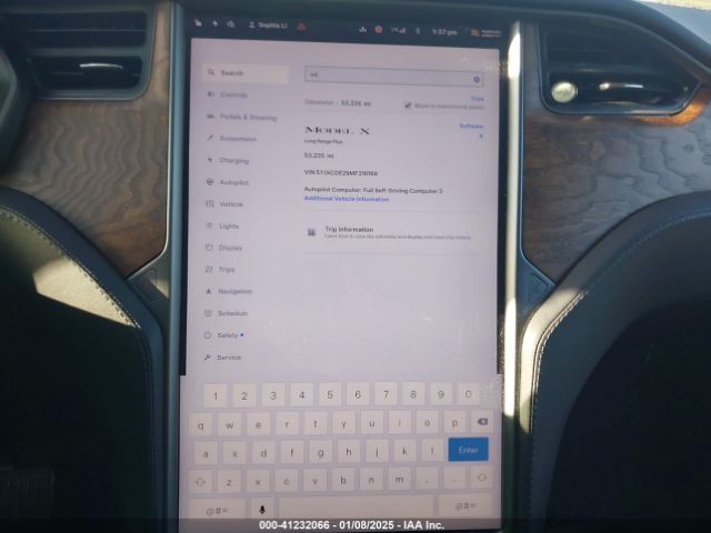 5YJXCDE29MF316169 Tesla Model X Long Range Dual Motor All-wheel Drive/long Range Plus Dual Motor All-wheel Drive