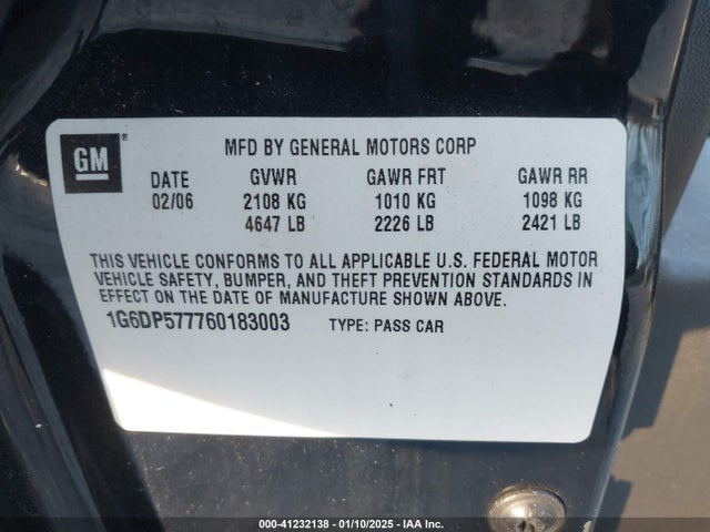2006 CADILLAC CTS 1G6DP577760183003 Photo 8