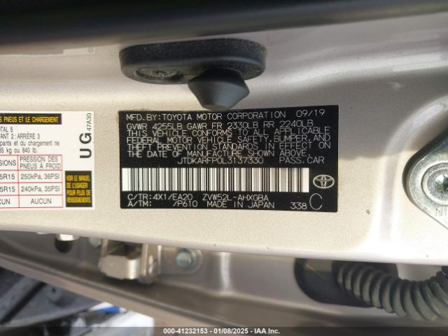 JTDKARFP0L3137330 Toyota Prius Prime Xle