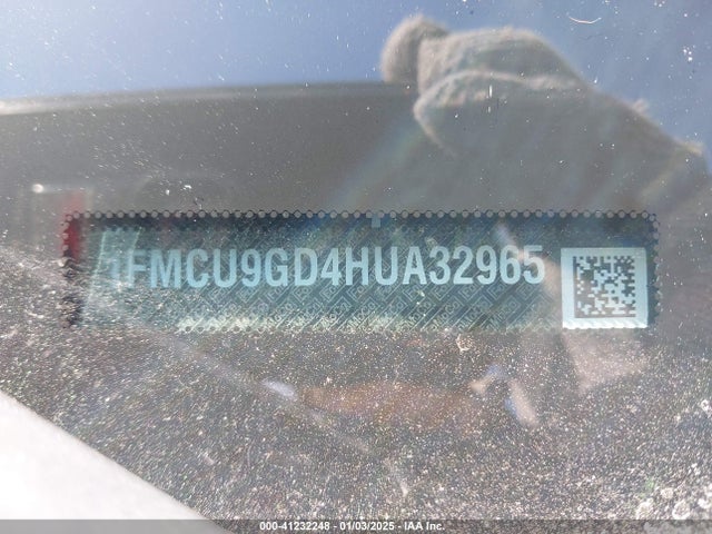 Ford ESCAPE SE 2017 1FMCU9GD4HUA32965 Image 9