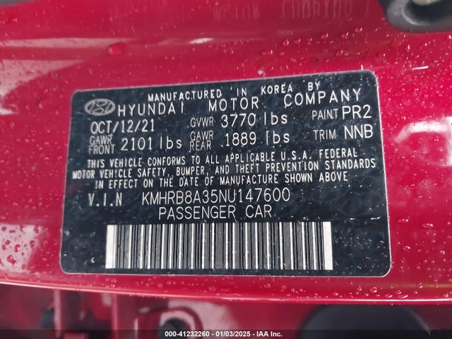 Hyundai Venue Se 2022 KMHRB8A35NU147600 Image 9