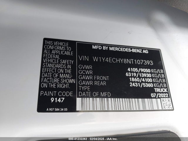 W1Y4ECHY8NT107393 Mercedes-Benz om642