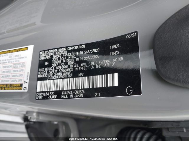 JTJTBCDXXR5011763 Lexus Gx 550 Premium+