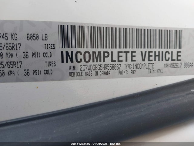 2C7WDGBG5HR558867 Dodge Grand Caravan