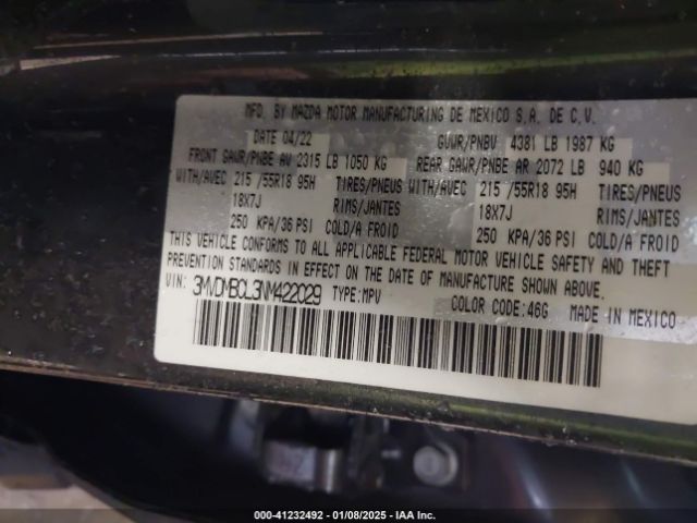 3MVDMBCL3NM422029 Mazda Cx-30 Preferred