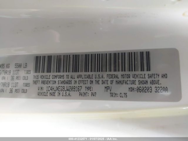 1C4HJXEG9JW209167 Jeep Wrangler Unlimited Sahara 4x4