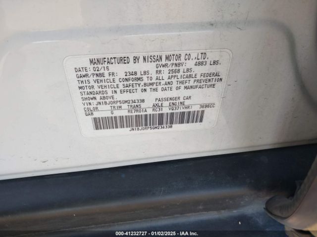 JN1BJ0RP5GM234338 Infiniti QX50