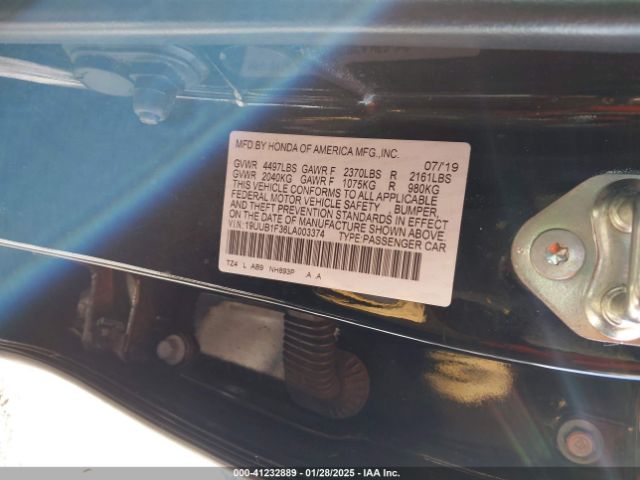19UUB1F36LA003374 Acura Tlx Standard