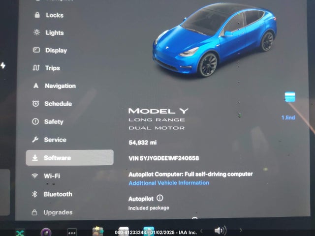2021 TESLA MODEL Y 5YJYGDEE1MF240658 Photo 6
