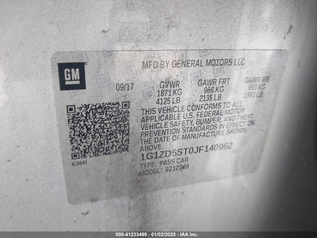 Chevrolet MALIBU LT 2018 1G1ZD5ST0JF140962 Image 9