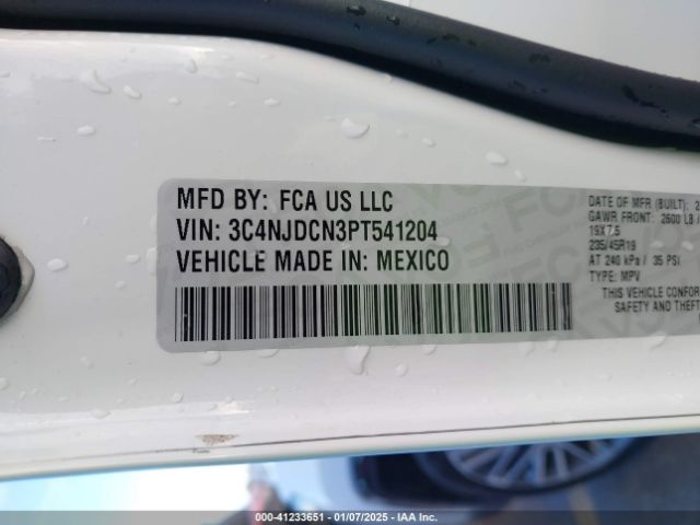 3C4NJDCN3PT541204 Jeep Compass Limited 4x4