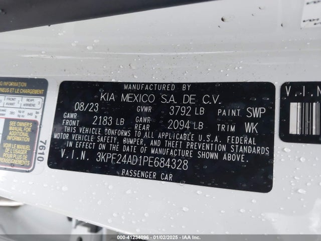 KIA Forte Lxs 2023 3KPF24AD1PE684328 Image 9