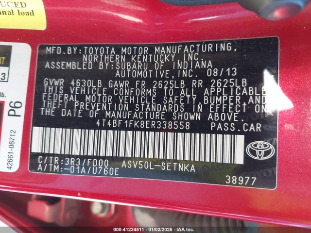 Toyota CAMRY LE 2014 4T4BF1FK8ER338558 Image 9