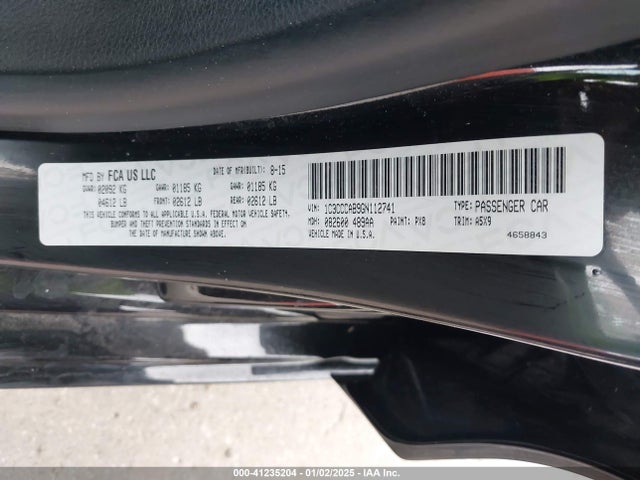 1C3CCCAB9GN112741 Chrysler 200 Limited