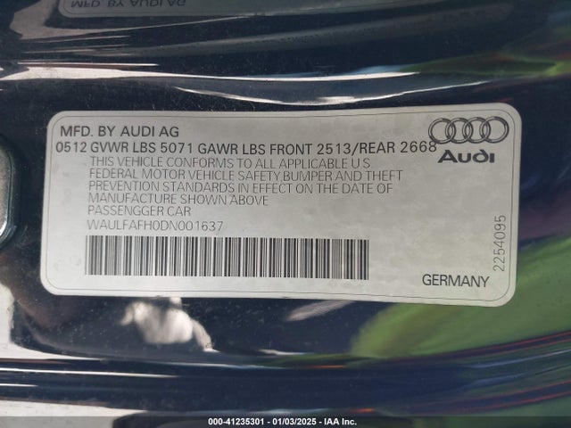 2013 AUDI A5 WAULFAFH0DN001637 Photo 8