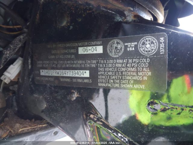 2004 HARLEY-DAVIDSON FLHRCI 1HD1FRW164Y739404 Photo 9