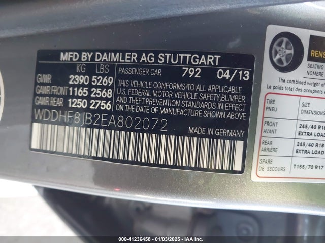 WDDHF8JB2EA802072 Mercedes-Benz E 350 4matic