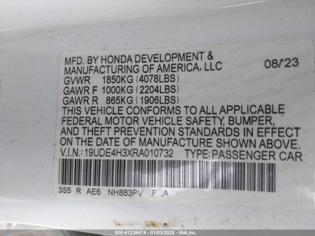 2024 ACURA INTEGRA 19UDE4H3XRA010732 Photo 8