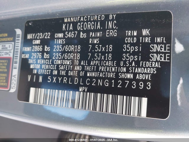 KIA Sorento X-line S 2022 5XYRLDLC2NG127393 Image 9