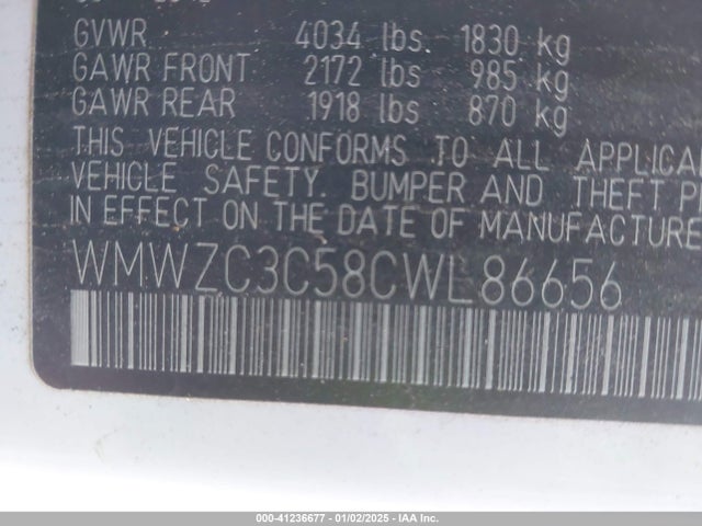 2012 MINI COOPER S COUNTRYMAN WMWZC3C58CWL86656 Photo 8