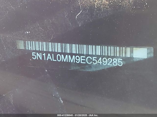 5N1AL0MM9EC549285 Infiniti QX60