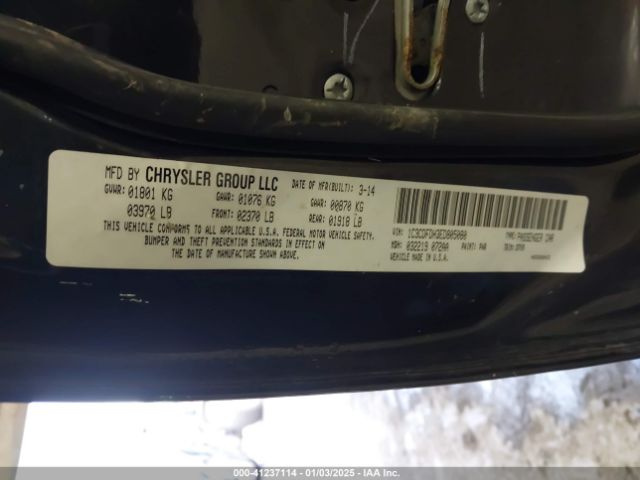 1C3CDFDH3ED805080 Dodge Dart Aero