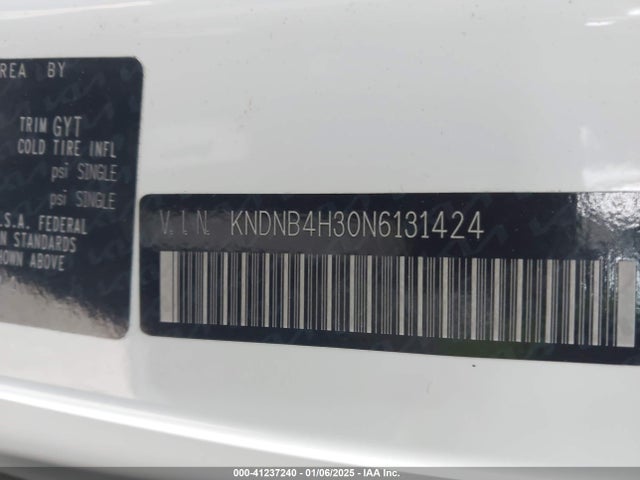 KIA Carnival Mpv Lx 2022 KNDNB4H30N6131424 Image 9