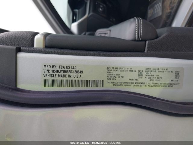 1C4RJYB65RC120649 Jeep Grand Cherokee 4xe