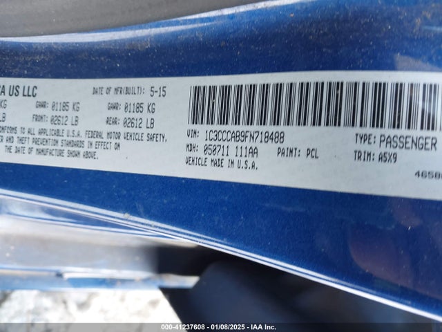 Chrysler 200 Limited 2015 1C3CCCAB9FN718488 Image 9