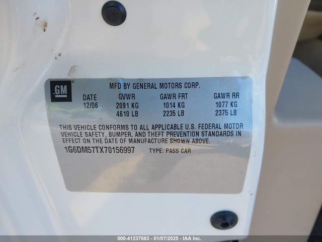 2007 CADILLAC CTS 1G6DM57TX70156997 Photo 8