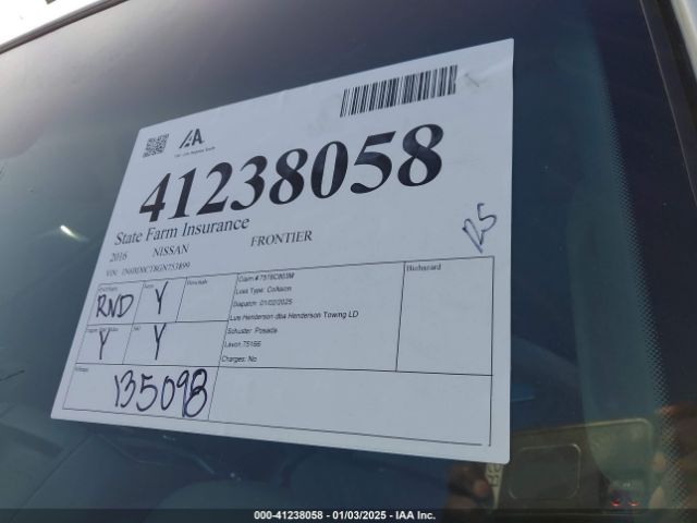 1N6BD0CT8GN753899 Nissan FRONTIER S