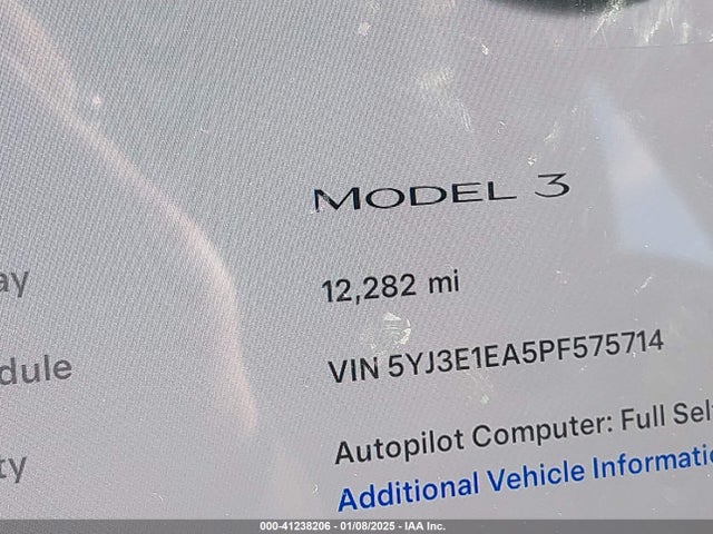 Tesla Model 3 Rear-wheel Drive 2023 5YJ3E1EA5PF575714 Image 16