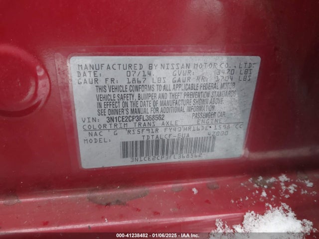 Nissan Versa Note S (sr) 2015 3N1CE2CP3FL368562 Image 9